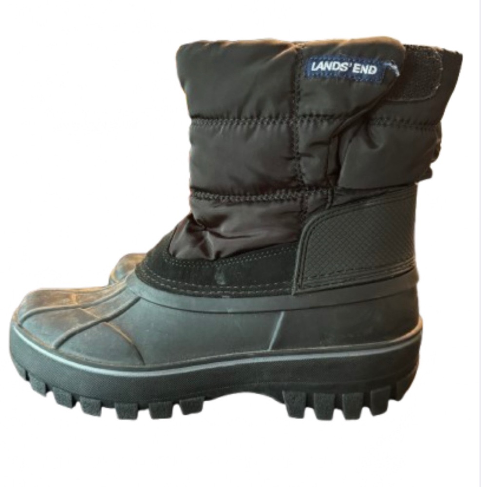 Lands' End Black Insulated Boots